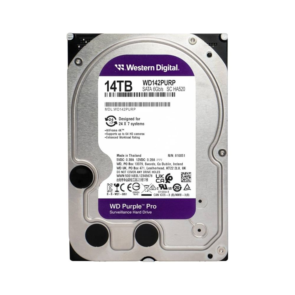 WD HDD Purple Surveillance 14TB – Starlite
