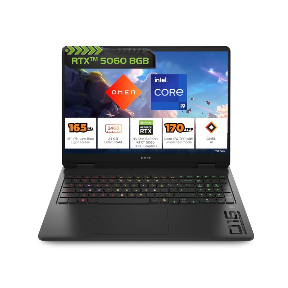 HP OMEN 16-AM0003TX Intel Core i9-14900HX 32GB Ram DDR5 1TB SSD NVIDIA  Geforce RTXTM 5060 8GB