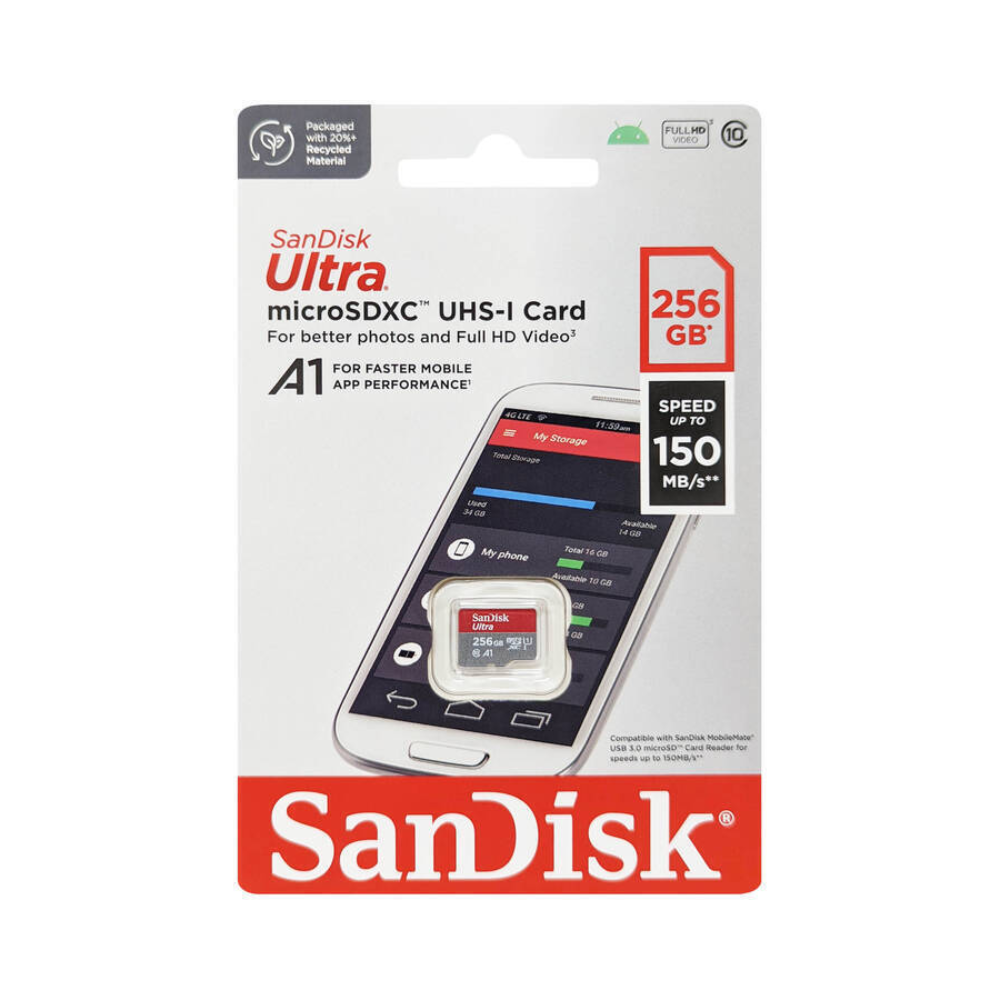 Sandisk Micro SD Card 256gb 150MB/S Class 10 – Starlite