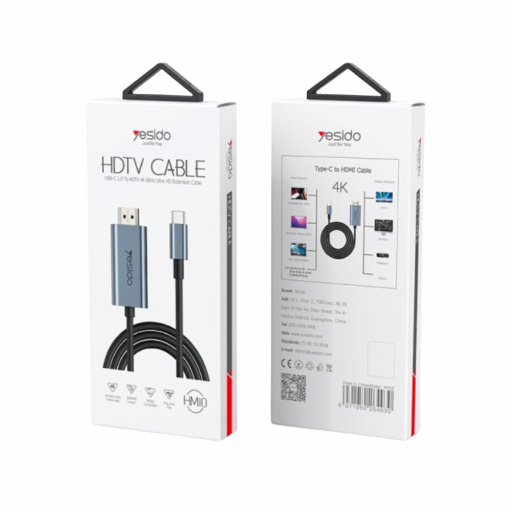 Yesido HM10 USB Type C to HDMI HD Video Cable Adapter
