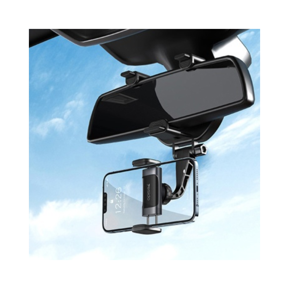 YESIDO C193 Vehicle Rear View Mirror Phone Holder Mount Universal 360 –  Starlite