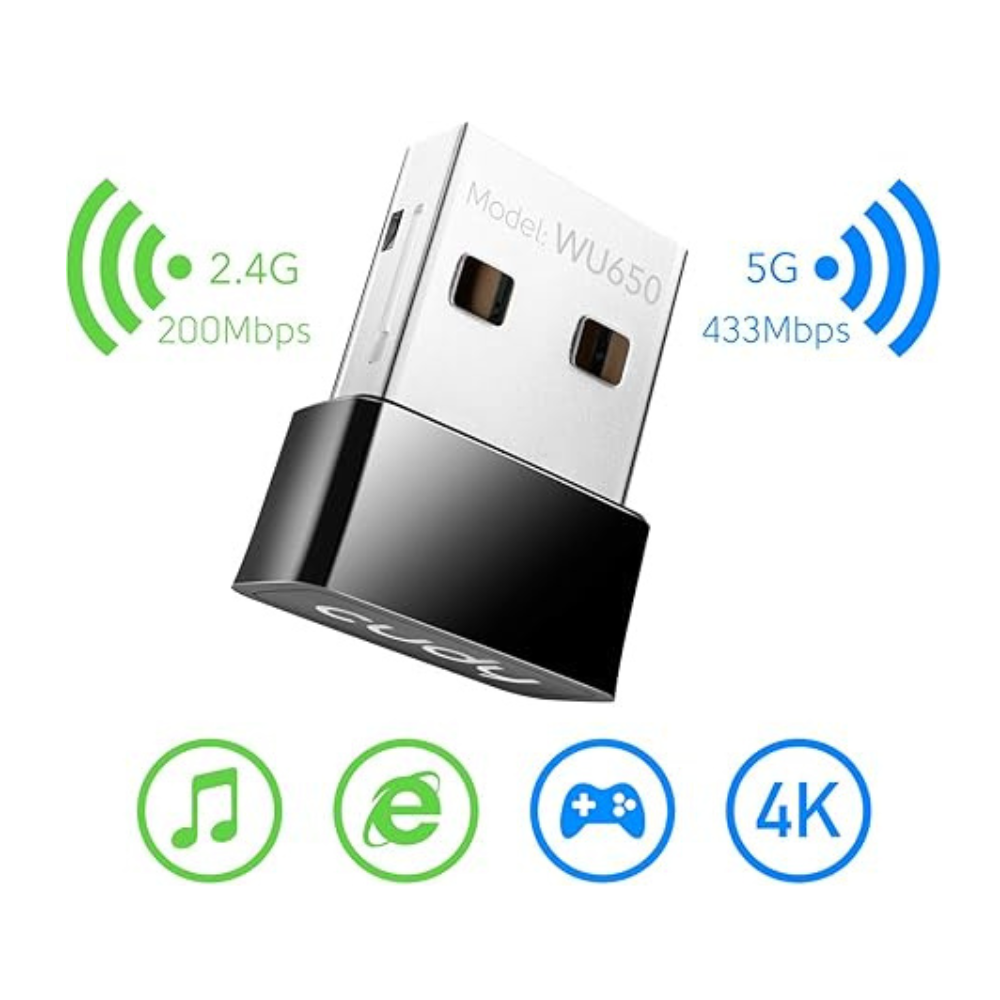 Cudy WU650 AC650 Wi-Fi Mini USB Adapter