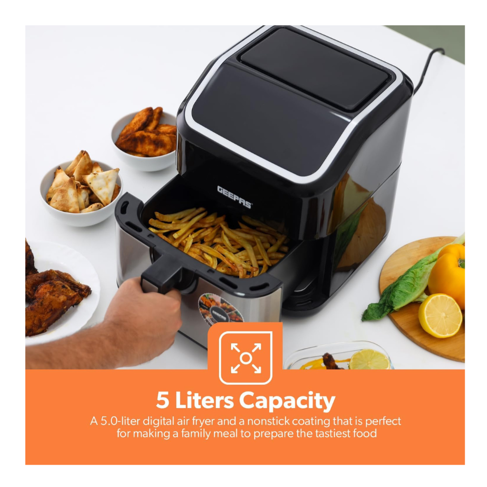 Geepas 5L Digital Air Fryer GAF37510