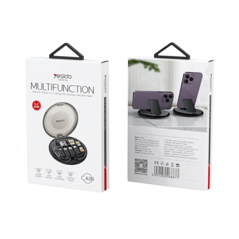 Yesido CA118 6 in 1 Multifunctional Cable Set