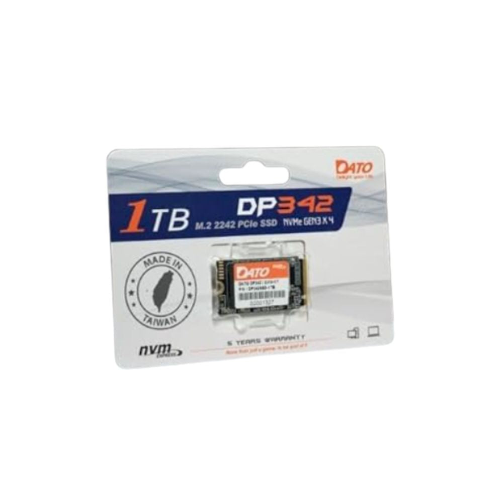 DATO DP342 1TB M.2 2242 PCIe Gen3x4 NVMe 1.3 SSD