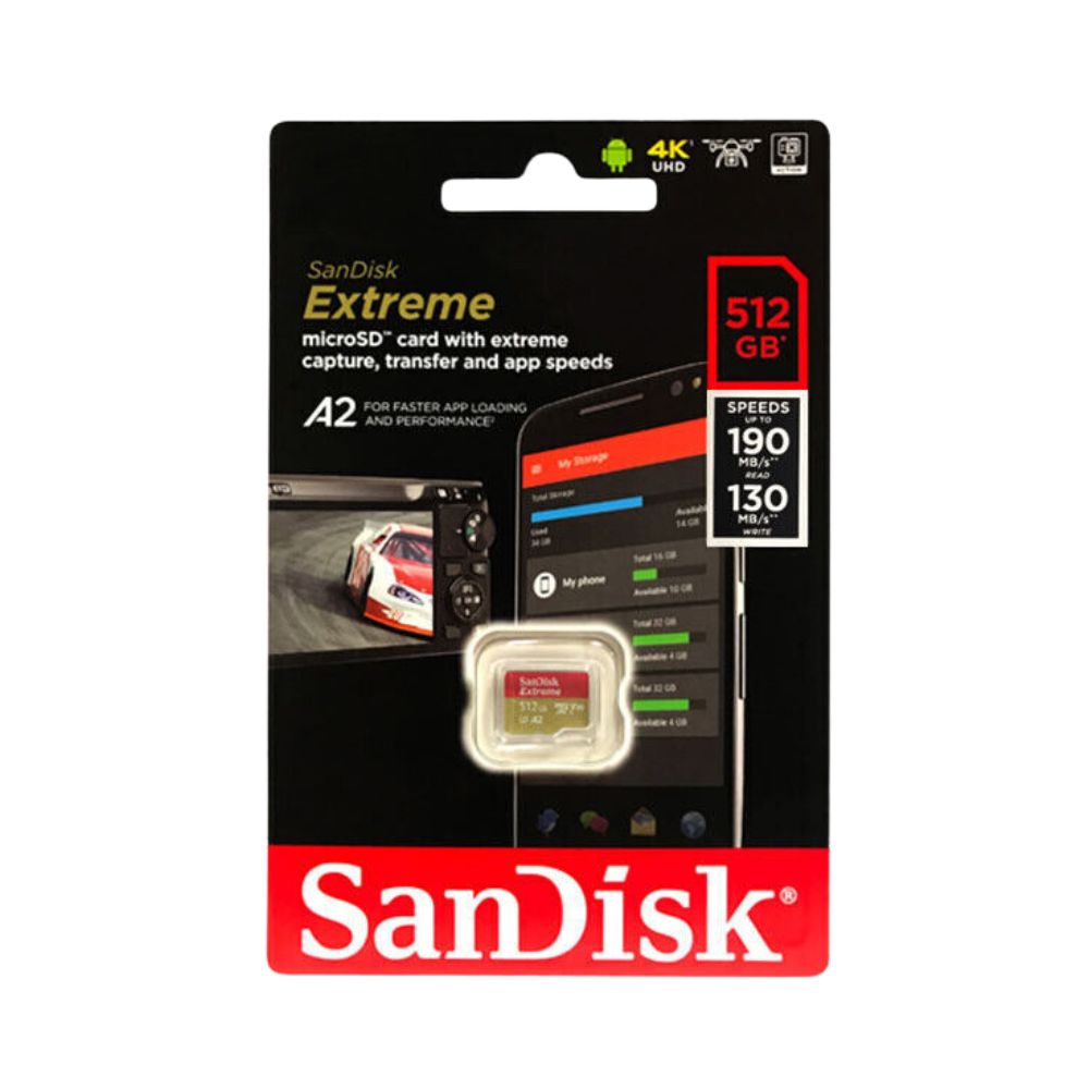 Sandisk Micro SD UHS 512gb Extreme 190MB/S