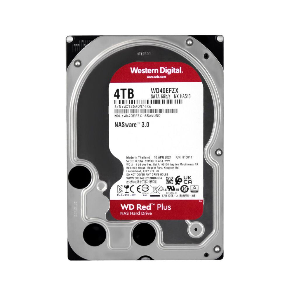 WD Red Internal Hard Drive 3.5 Inch 4TB (WD40EFZX)