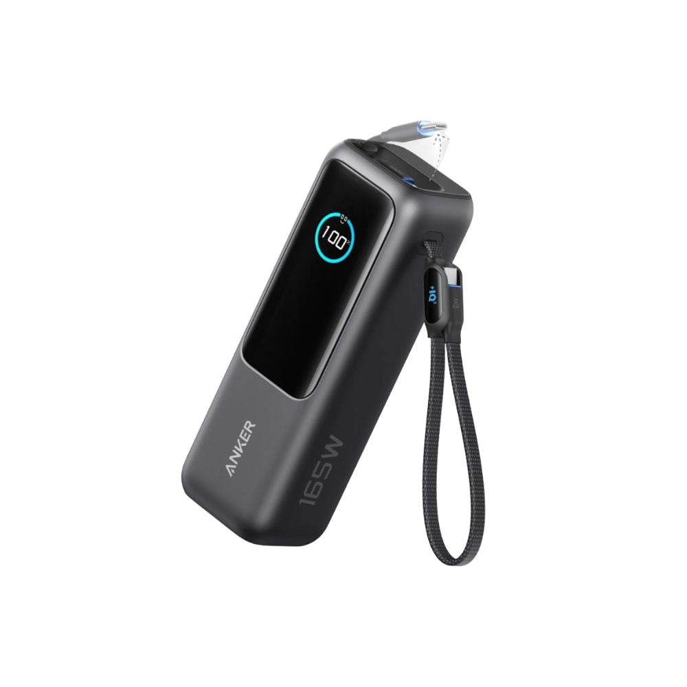 Anker Laptop Power Bank (25K, 165W, Built-In Usb-C  and Retractable Cables)