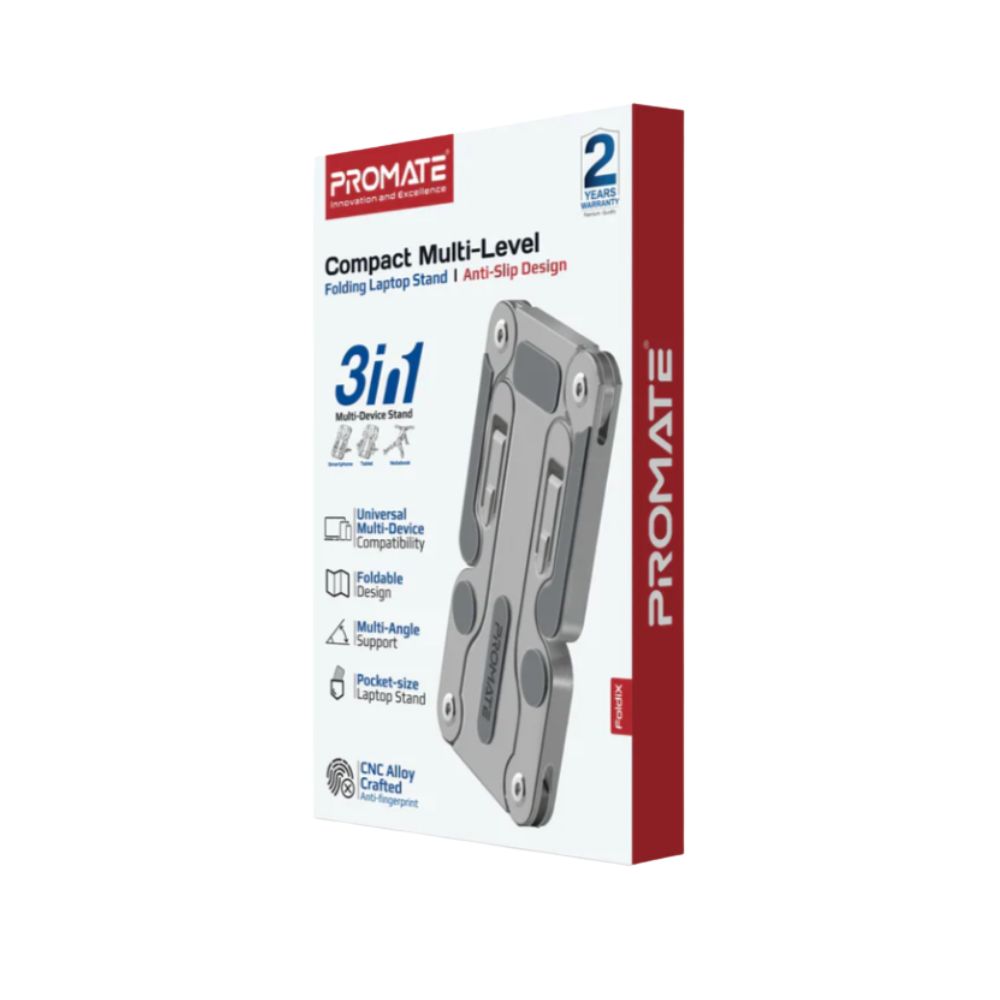 Promate FoldiX Folding Laptop Stand w/ Anti-Slip Design