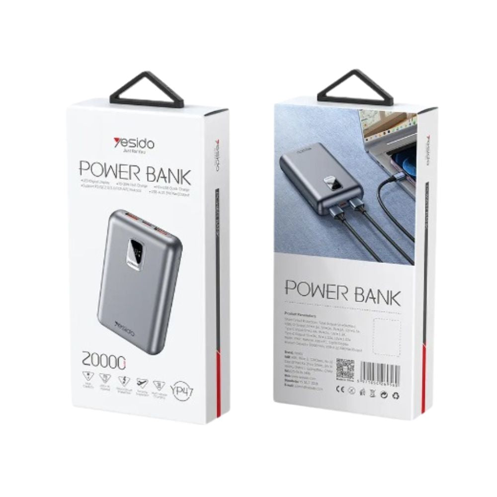 Yesido YP47 20000mah PD20W Fast Charge Power Bank