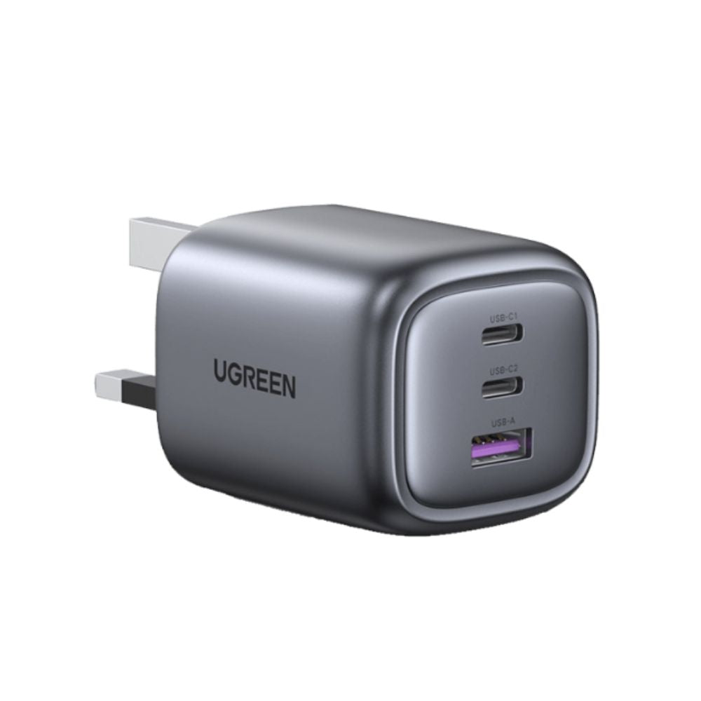 UGREEN 90663 Wall Charger Nexode 2 USB-C and USB Ports 65W - Space Gray