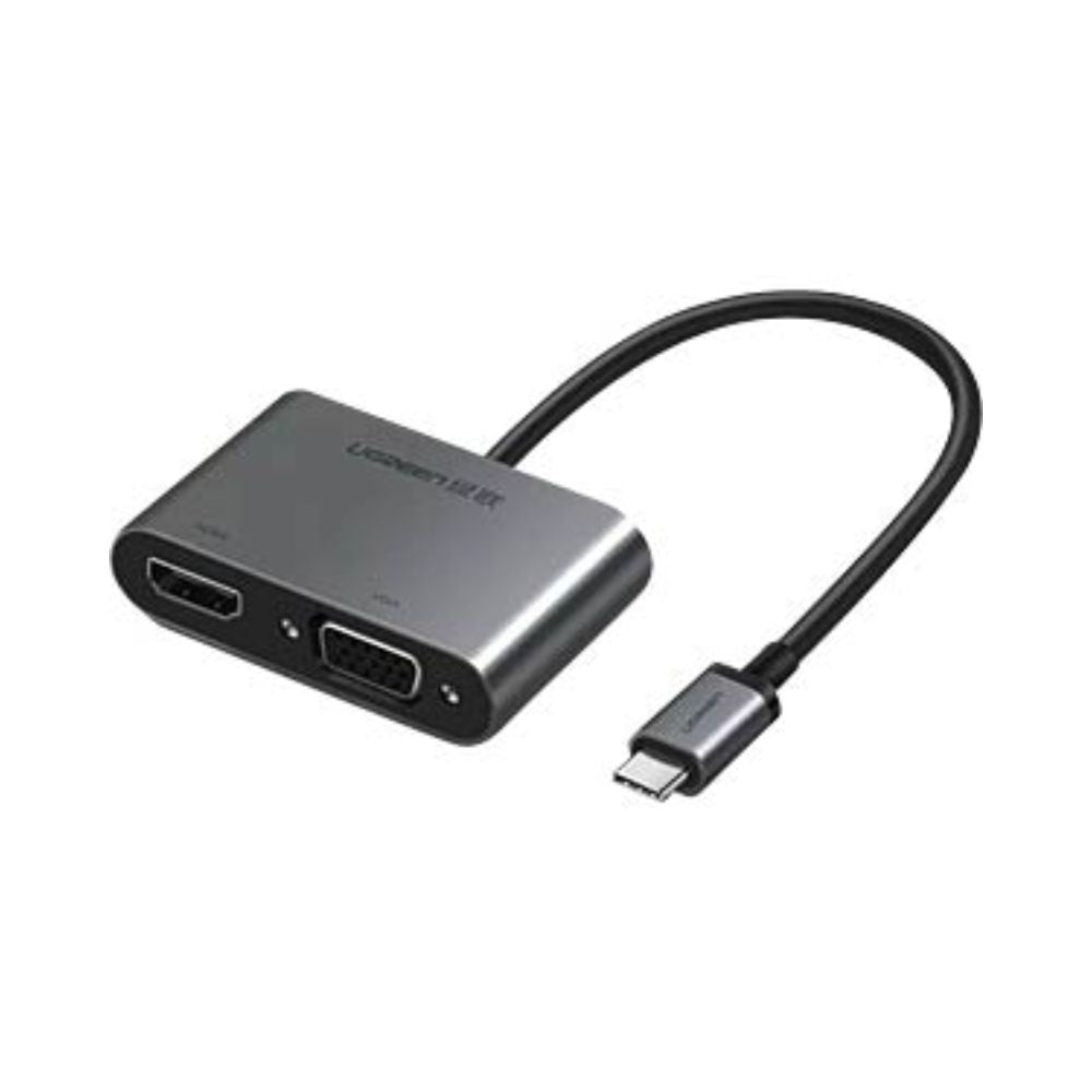 Ugreen 50505 Usb-C to HDMI+VGA+USB 3.0 Adapter with PD (Space Gray)