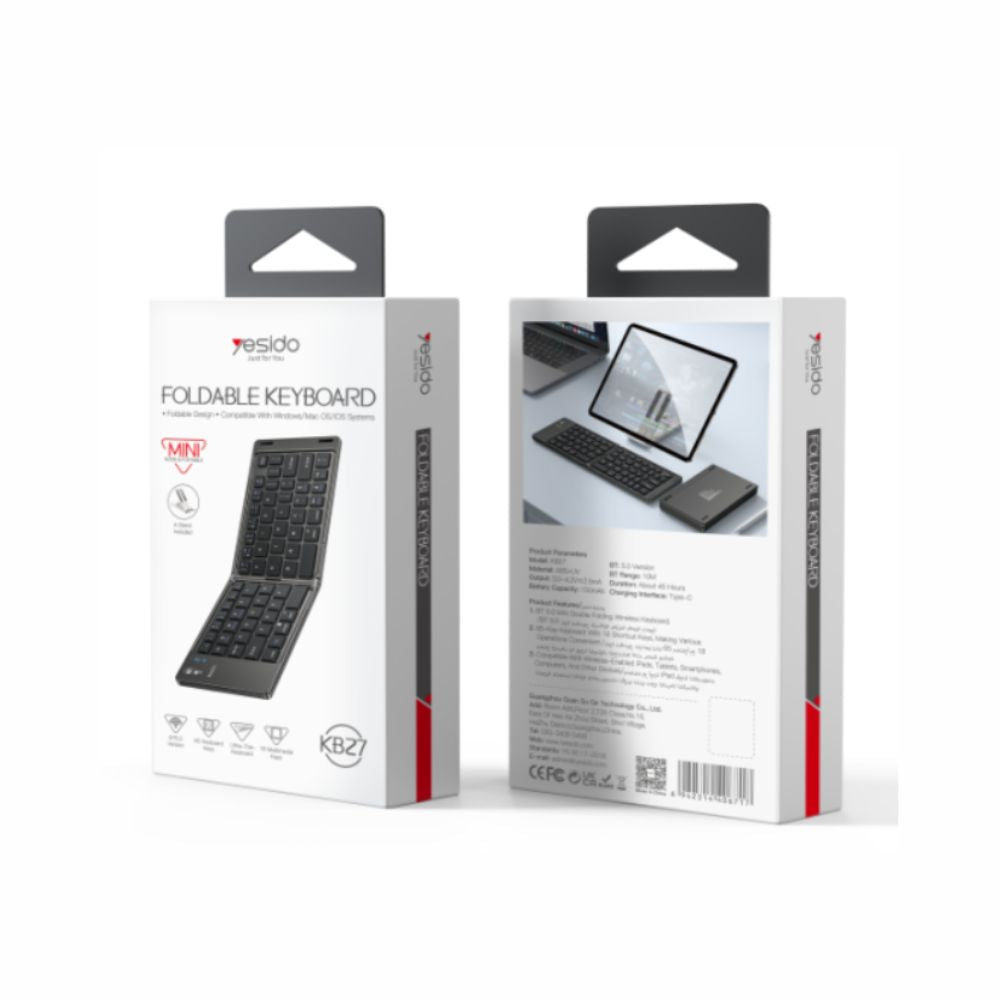 Yesido KB27 BT5.0 Folding Small Keyboard