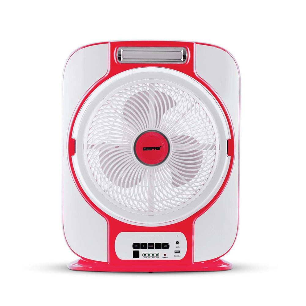 Geepas GF989-RD 12'' Rechargeable Box Fan