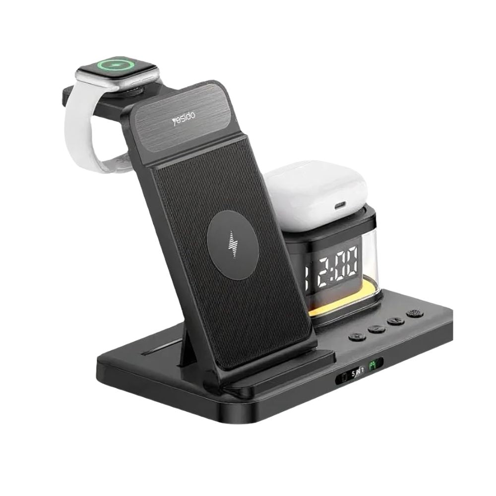 YESIDO DS22 5-in-1 Wireless Charging Station (Apple Watch Compatible)