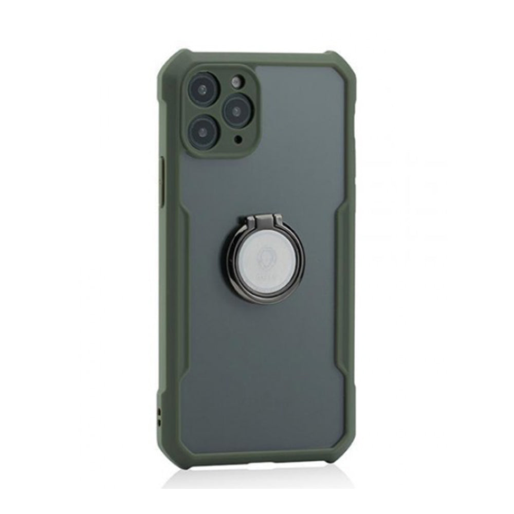Green Stylishly Tough Case with Ring iPhone 11 Pro Max (4860000731236)