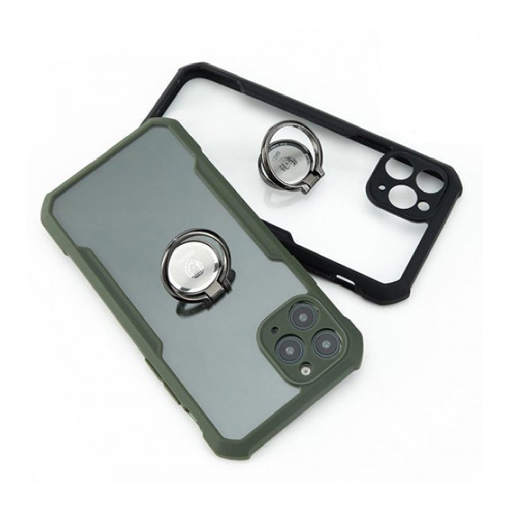 Green Stylishly Tough Case with Ring iPhone 11 Pro Max (4860000731236)