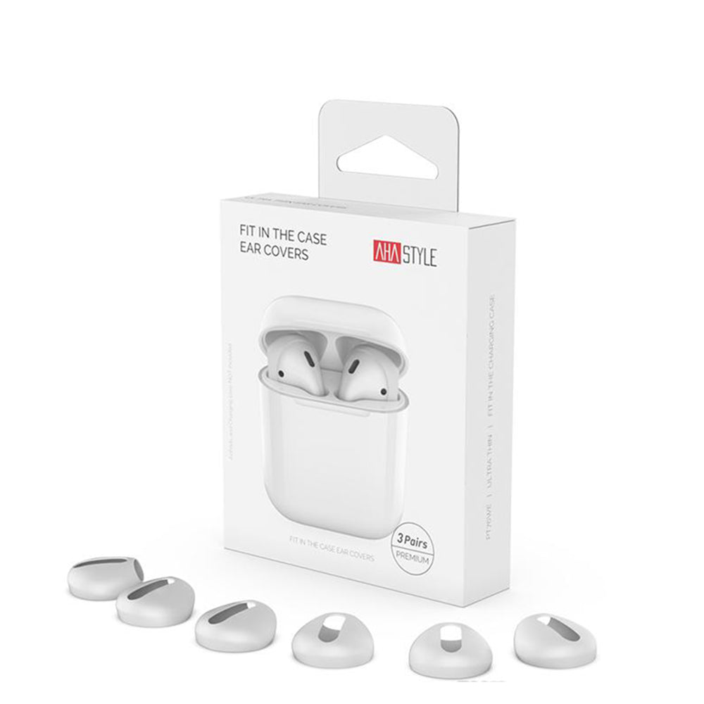 AhaStyle 3 Pairs Silicone Earbuds Cover For AirPods (4792919982180)