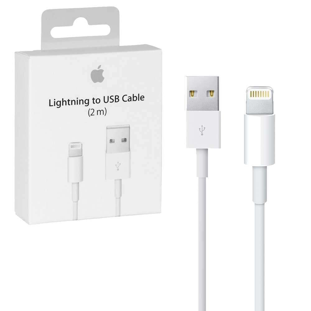 USB / Lightning 2m langes Kabel, Made For iPhone, Laden und
