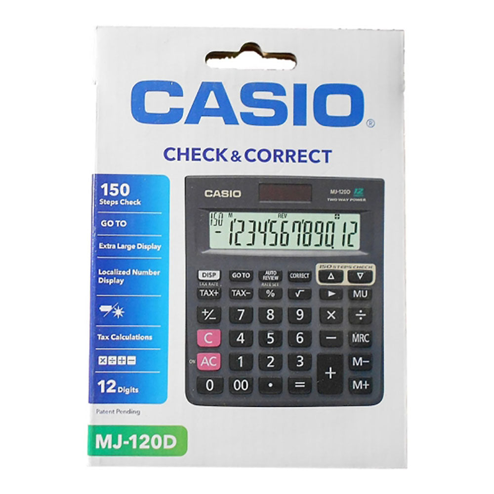 Casio MJ-120D Calculator with Check and Correct Function (4793370935396)