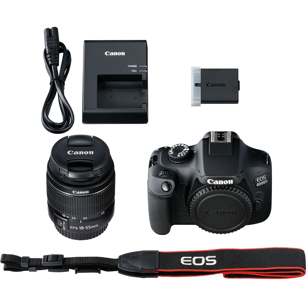 Canon EOS 4000D EF-S 18-55mm III Lens - Black (4768464797796)