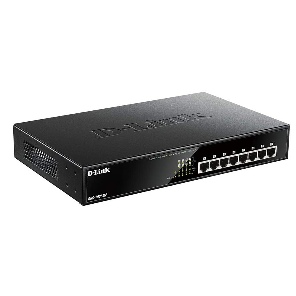 DLink Network 8-Port PoE Switch DGS-1008MP