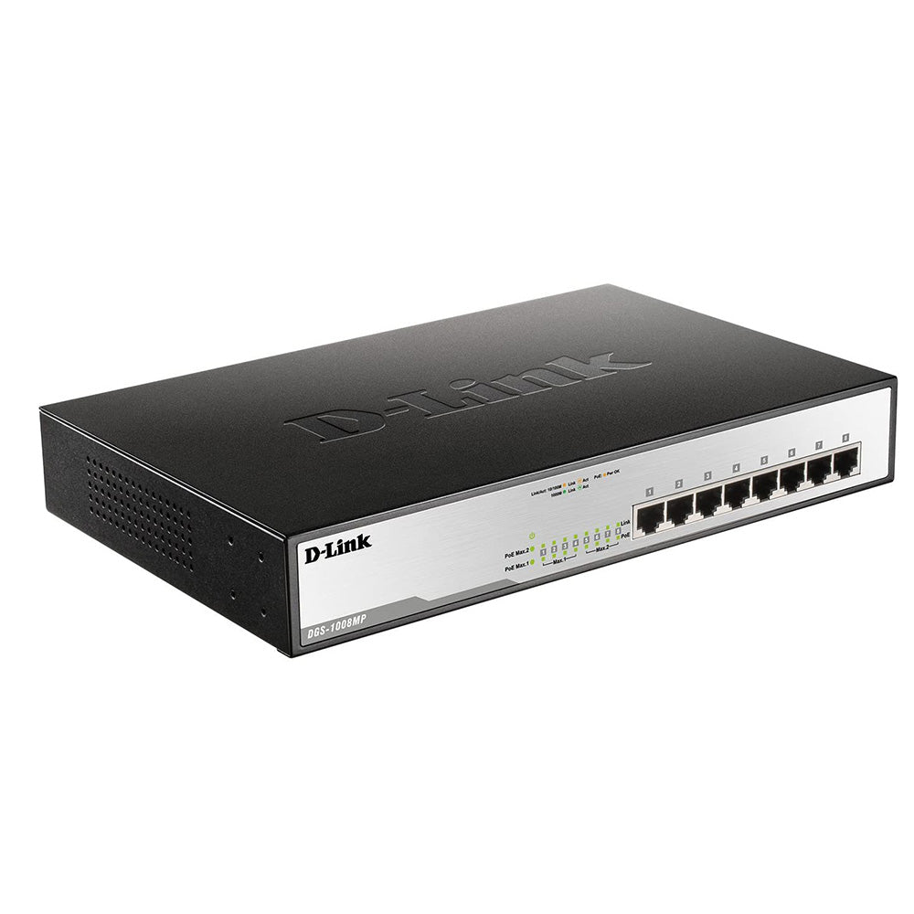 DLink Network 8-Port PoE Switch DGS-1008MP