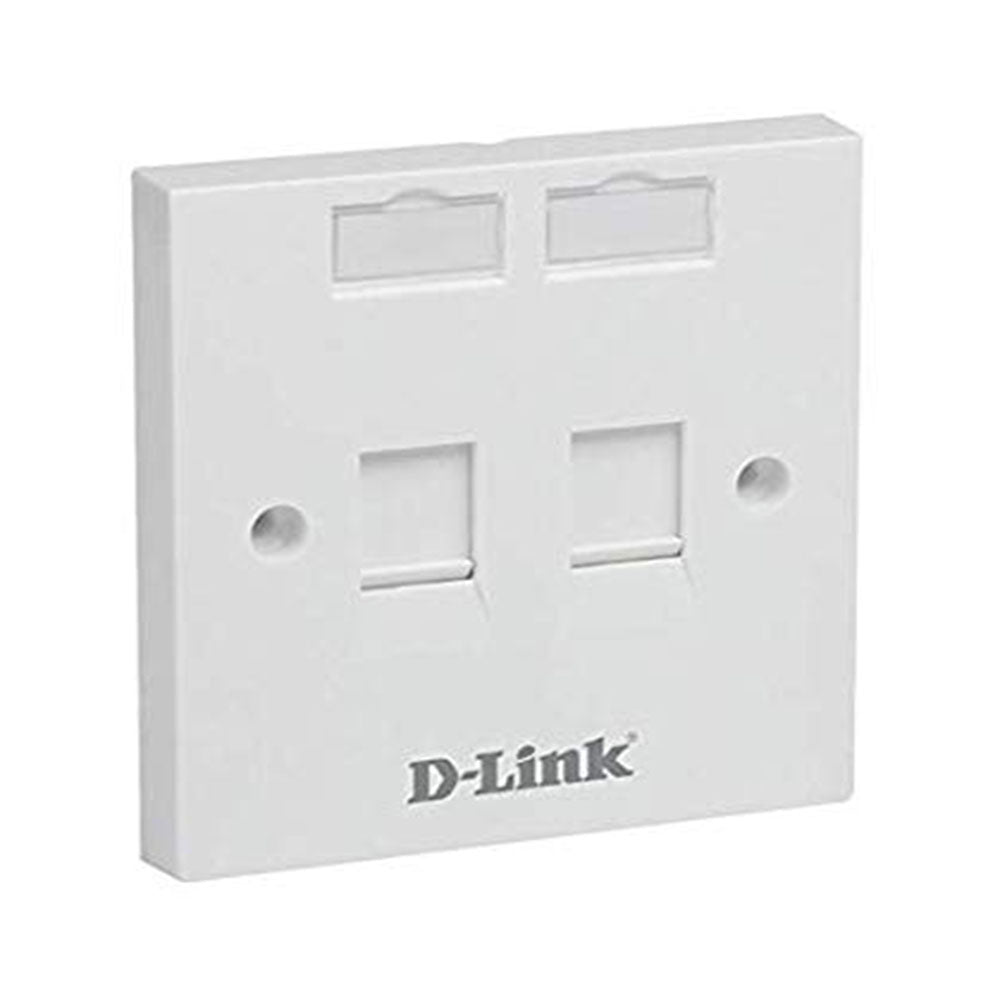 DLink Dual UK Faceplate with Shutter