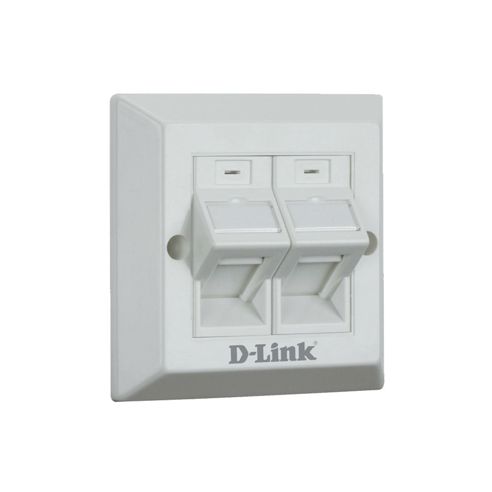 DLink Dual Angular Faceplate with Shutter
