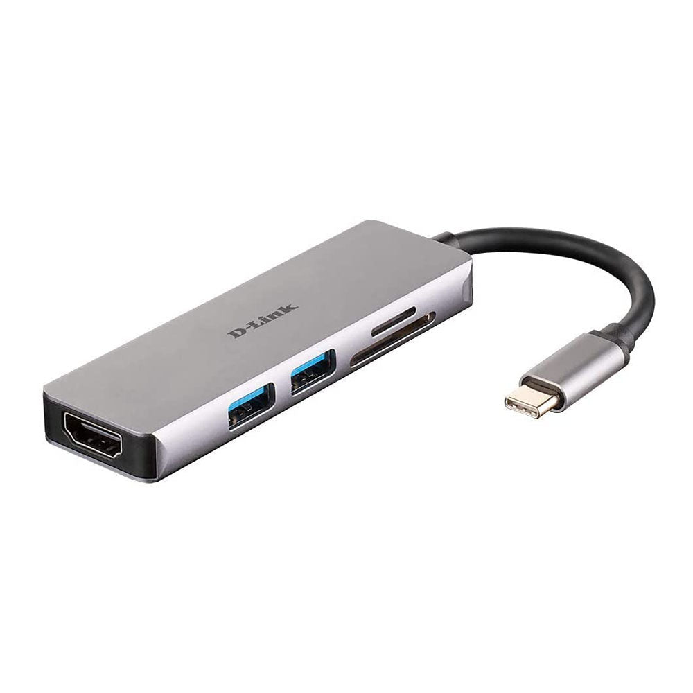 DLink DUB-M530 5-in-1 USB-C Hub with HDMI, Card Reader and USB 3.0 ports