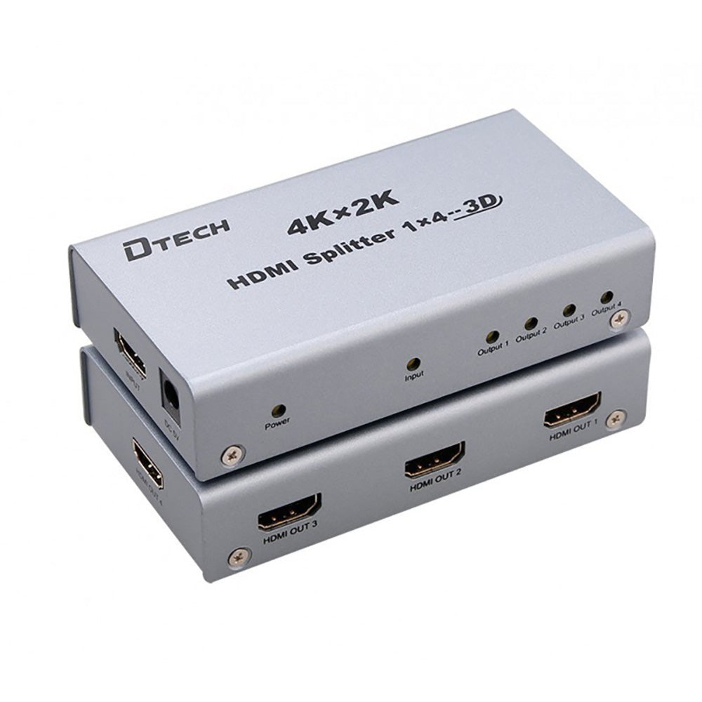 Dtech HDMI Splitter 4 Ports DT-7144A (4627303170148)