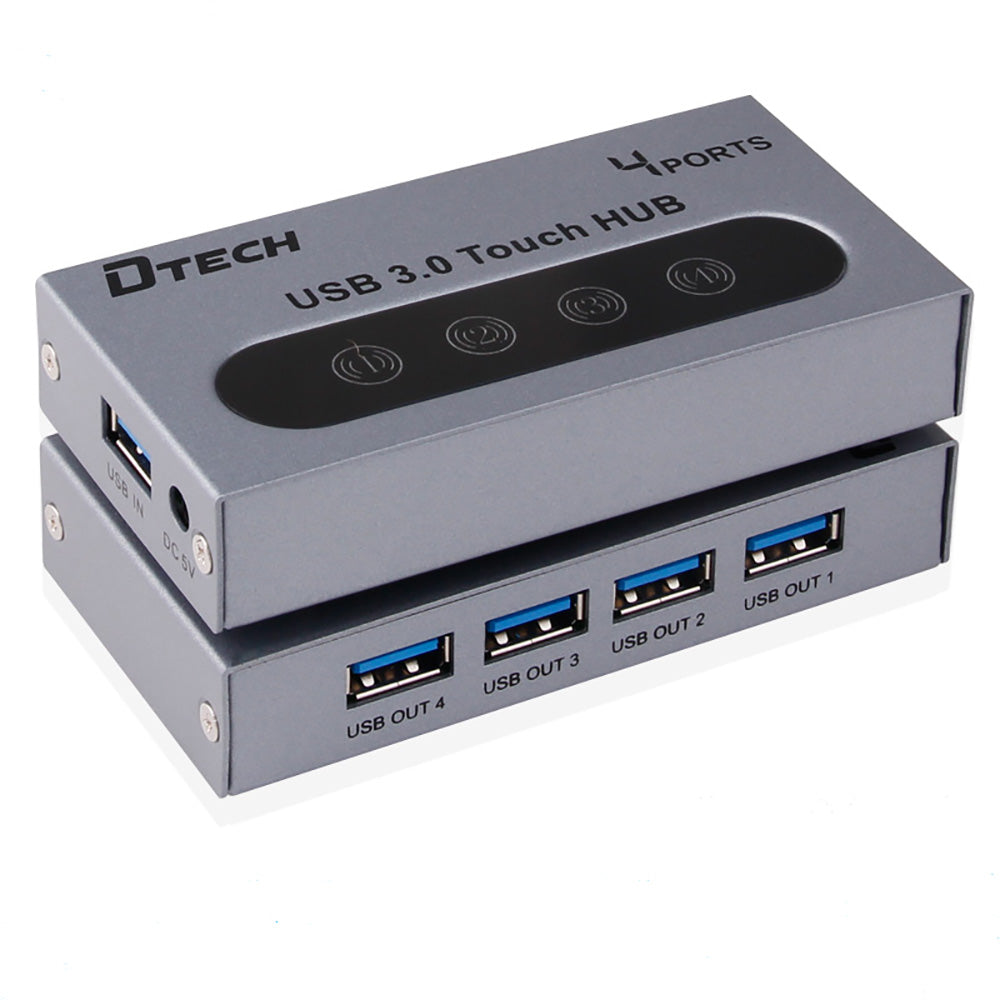 Dtech 4 Ports Hub 3.0 DT-8009 (4707043868772)