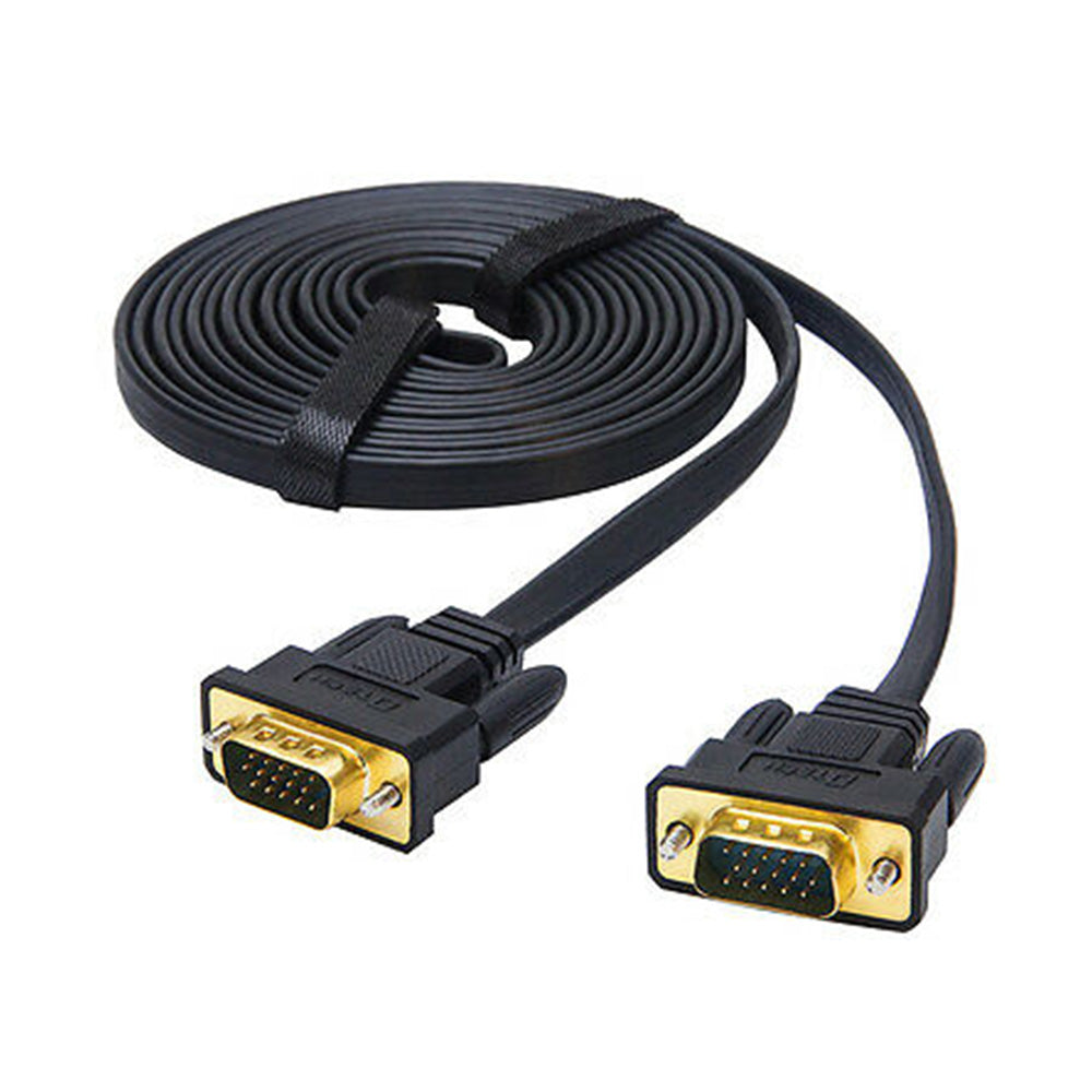 Dtech VGA Flat Cable 1.8M DT-69F18 (4806417743972)