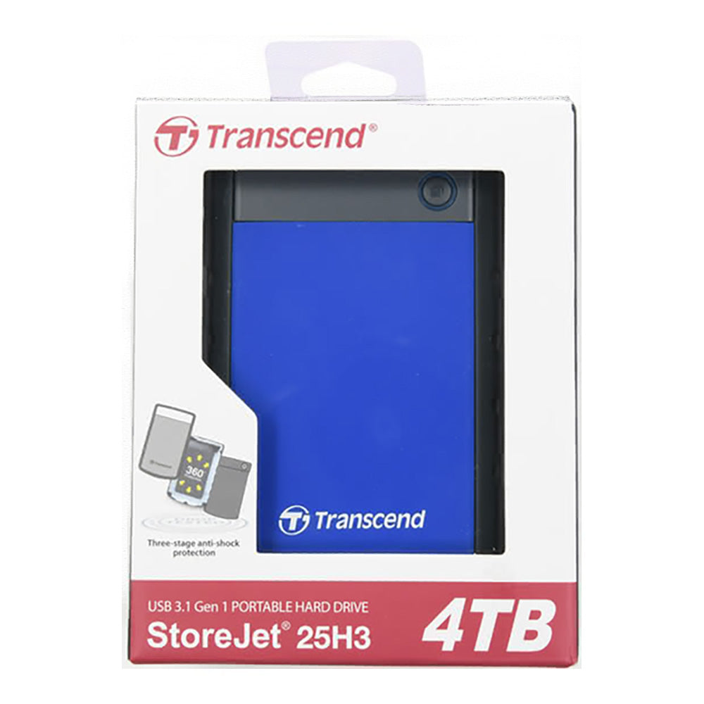 Transcends Storejet 25H3 External Hard Drive 4TB (4626872074340)