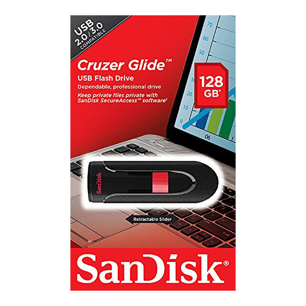 Sandisk Cruzer Glide 2.0/3.0 Flashdrive 128GB (4627338264676)
