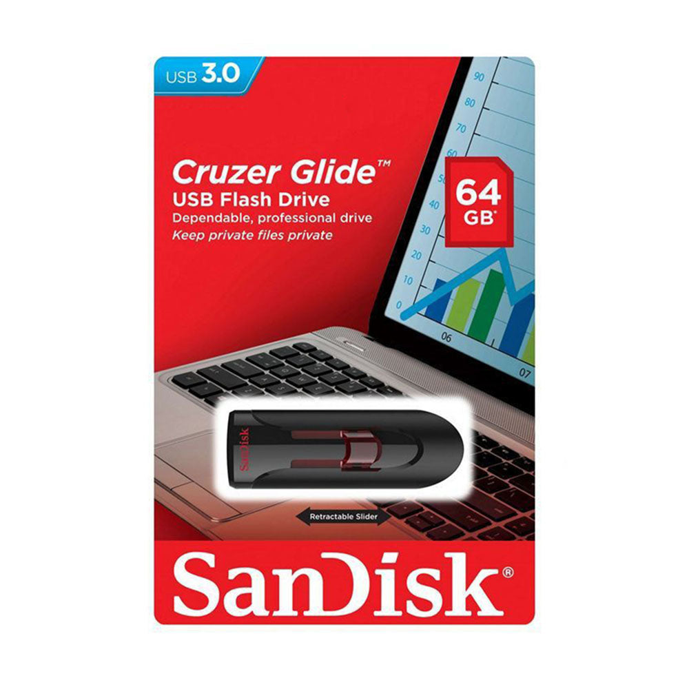Sandisk Cruzer Glide 2.0/3.0 Flashdrive 64GB (4627324502116)