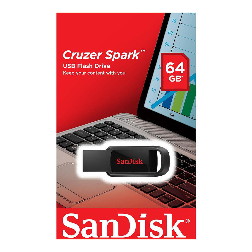 Sandisk Cruzer Spark 2.0 Flashdrive 64GB (4627421528164)