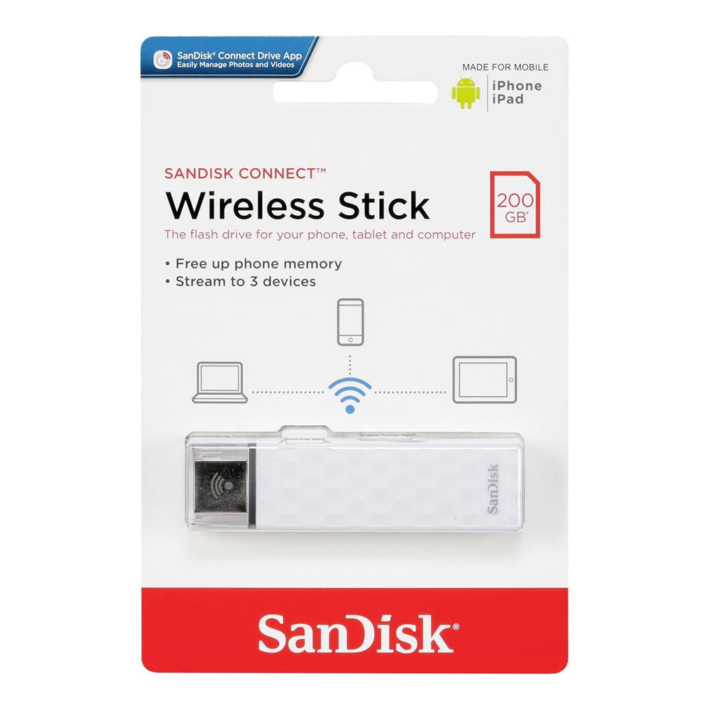 Sandisk Connect Wireless Stick 200GB (4627414188132)