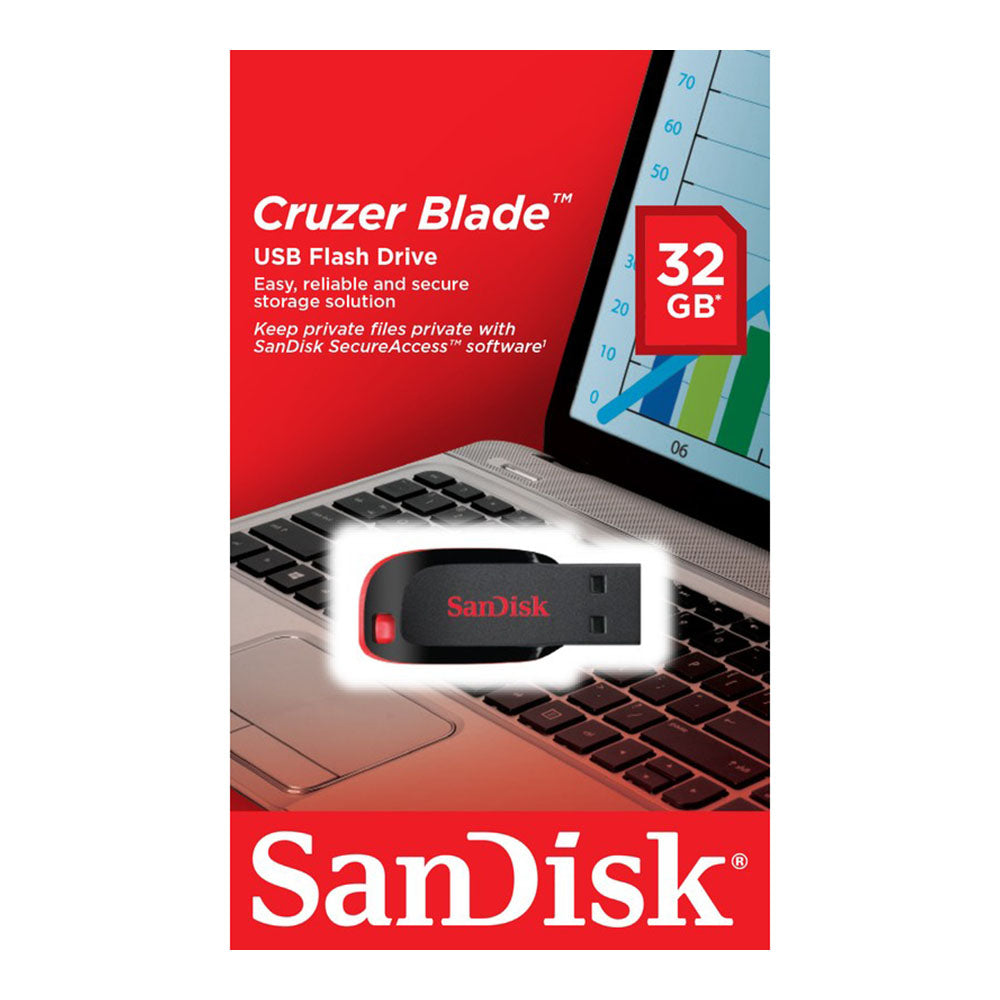 Sandisk Cruzer Blade 2.0 Flashdrive 32GB (4627348193380)