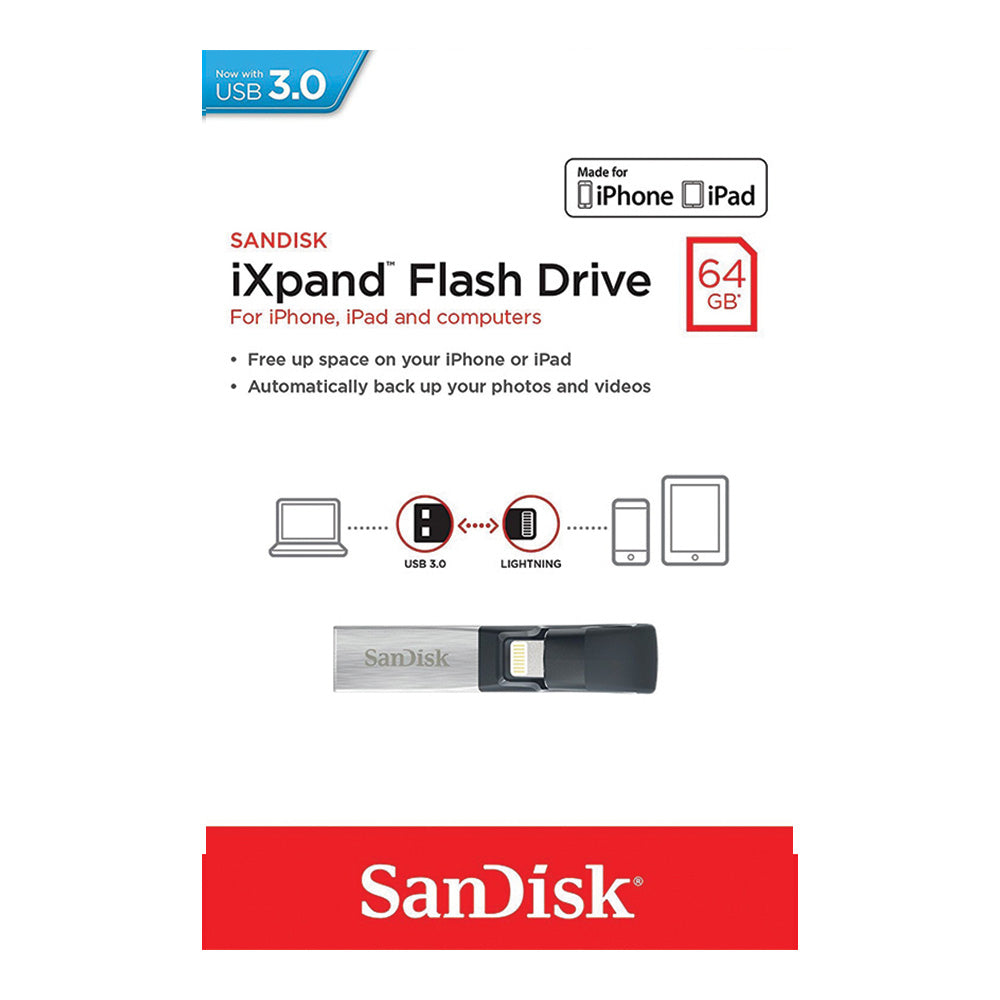 Sandisk Ixpand 3.0 Flashdrive 64GB (4627371491428)