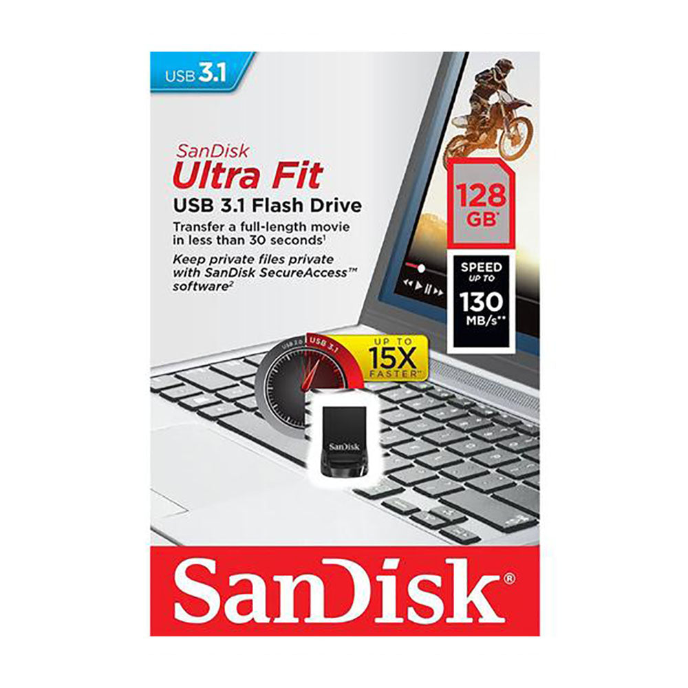 Sandisk Ultra Fit 3.1 Flashdrive 128GB (4627336003684)