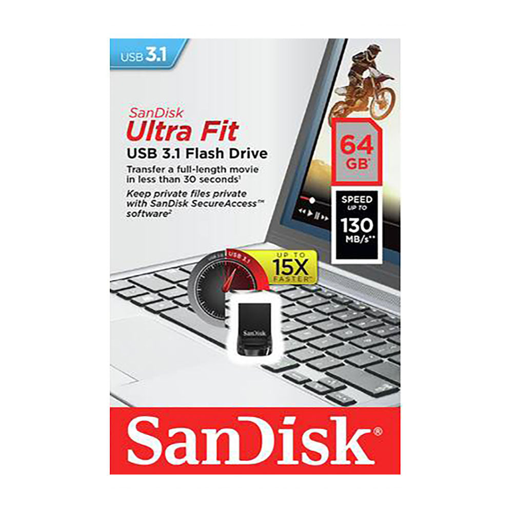 Sandisk Ultra Fit 3.1 Flashdrive 64GB (4627334660196)