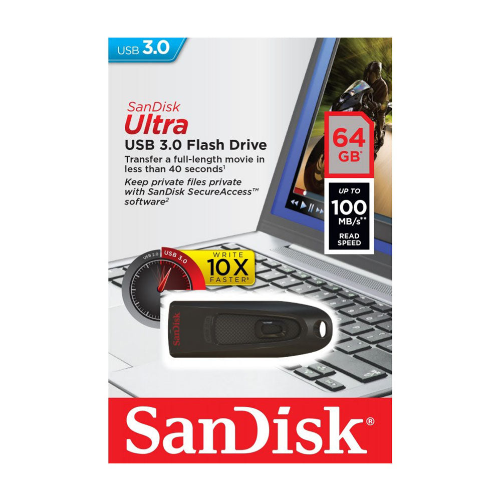 Sandisk Ultra 3.0 Flashdrive 64GB (4627358482532)