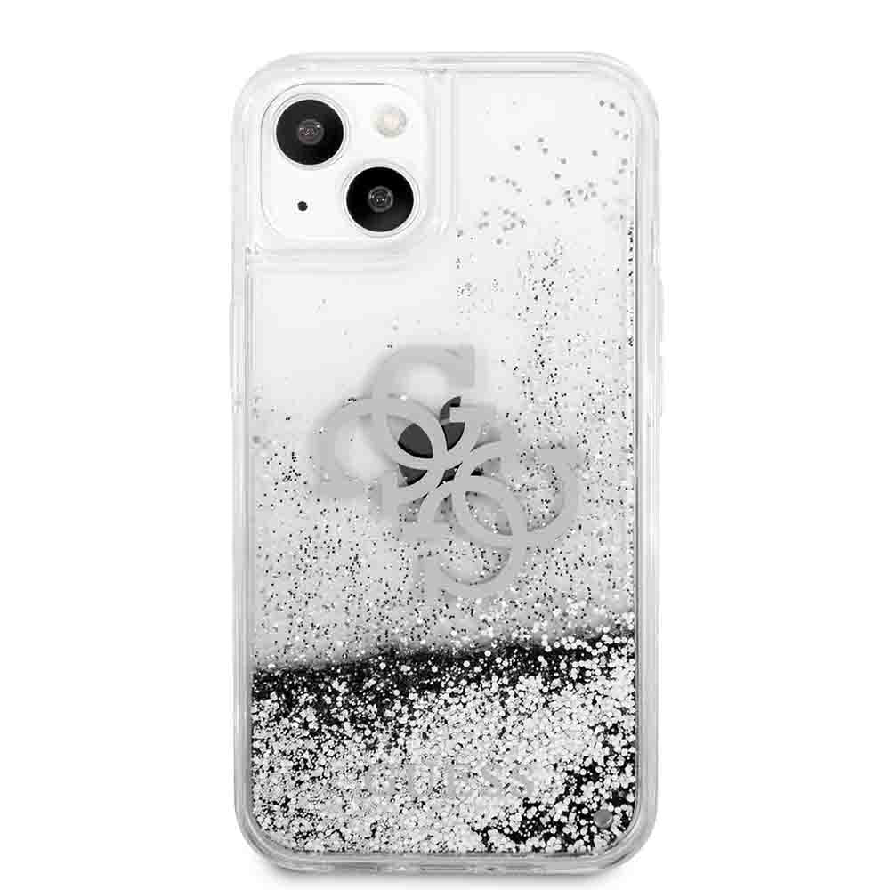 Guess Liquid Glitter Case 4G Electroplated Logo For iPhone 13 Pro (6.1