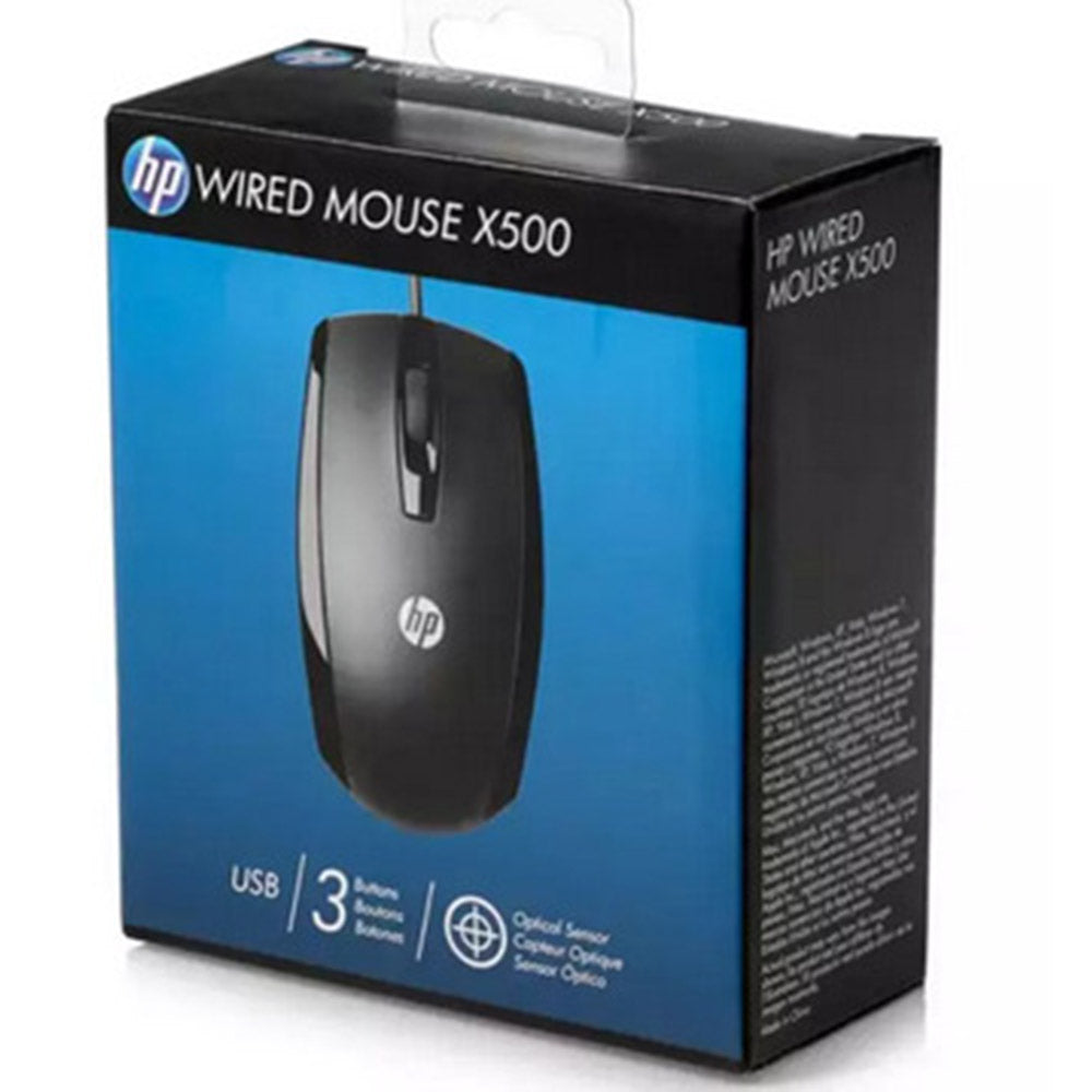 HP X500 Optical Wired USB Mouse (4849348378724)