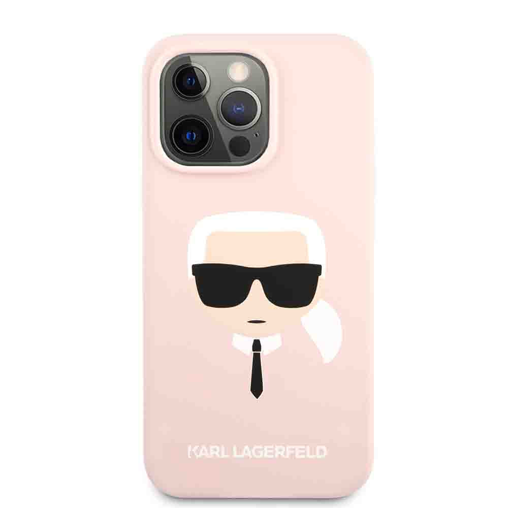 Karl Lagerfeld Liquid Silicone Case Karl's Head For iPhone 13 Pro Max (6.7
