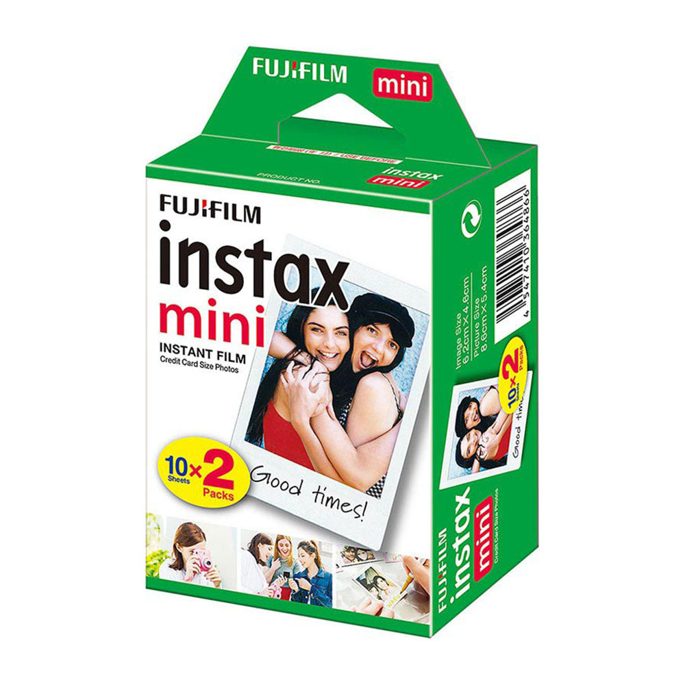 Fujifilm Instax Mini Film 2 Pack = 20 Sheets (White) (4769202274404)