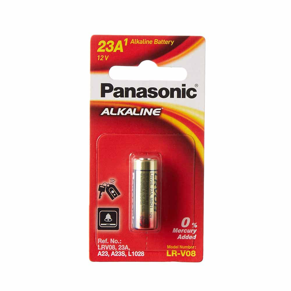 PANASONIC Lot de 3 Piles Cell Power LR23 (LRV08) Alkaline Manganese Battery  12 V