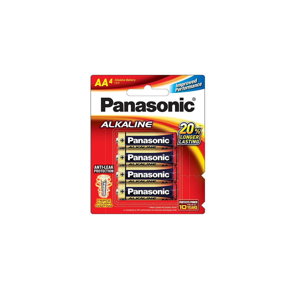 Panasonic Alkaline AA-Size Battery - Pack of 4 (4795872313444)