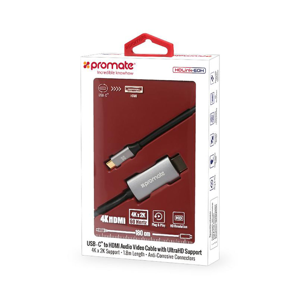 Promate HDLink-60H USB-C To HDMI (4617299722340)